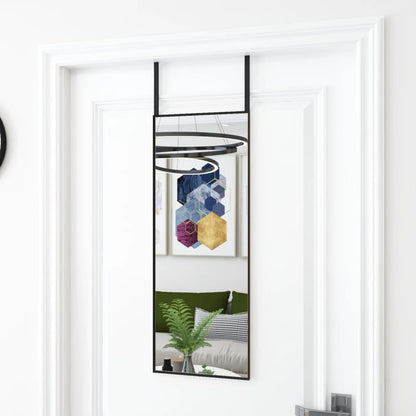 vidaXL Door Mirror Wall Mounted Mirror for Living Room Glass and Aluminum