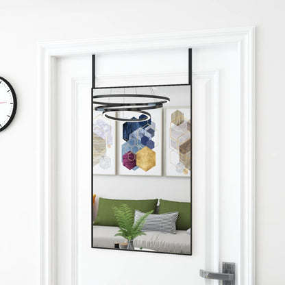 vidaXL Door Mirror Wall Mounted Mirror for Living Room Glass and Aluminum